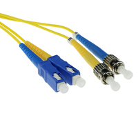 ACT SC-ST 9/125um duplex 2.00m (RL2902) 2m Glasvezel kabel Geel