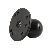 RAM Mounts Ball Adapter with Round Plate and 3/8"-16 Threaded Hole