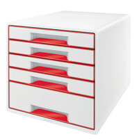 Leitz WOW CUBE Rood, Wit