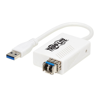Tripp Lite U336-MMF-1G-LC USB 3.0 Multimode-Glasfaser-Transceiver-Ethernet-Adapter, 10/100/1000 Mbit/s, 1310 nm, 550 m, LC