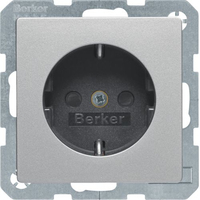 Berker 41496084 wandcontactdoos Type F Aluminium