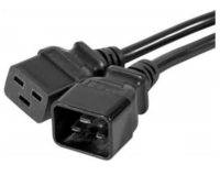 Uniformatic 46061 câble électrique Noir 1 m Coupleur C20 Coupleur C19