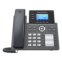 Grandstream Networks GRP2604P telefon VoIP Czarny 3 linii LCD
