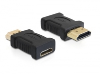 DeLOCK 65262 csatlakozó átlakító 19 pin HDMI - A 19 pin HDMI - C Fekete