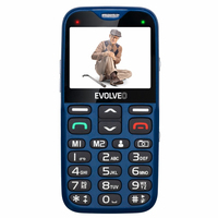 Evolveo EasyPhone XG 6,1 cm (2.4") 93 g Fekete, Kék Telefon időseknek