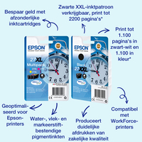 Epson Alarm clock Multipack 3-clr 27 DURABrite Ultra Ink EasyMail