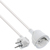InLine Power Extension Cable Type F angled, white, 15m