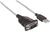 Manhattan 151856 cable de serie Plata 0,45 m USB A Serial/COM/RS232/DB9