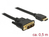 DeLOCK 85581 video átalakító kábel 0,5 M HDMI A-típus (Standard) DVI-D Fekete