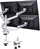 SpeaKa Professional SP-1624824 asztali TV konzol 68,6 cm (27") Rögzítőelemes Fekete, Ezüst