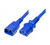 Tecline 808041 Stromkabel Blau 1,8 m IEC C13 C13-Koppler