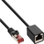 InLine 50pcs. Bulk-Pack Patch Cable Extension S/FTP Cat.6 CU h.-free black 1m
