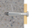 Fischer 513737 kotwa śrubowa/kołek rozporowy 100 szt. Zestaw śrub i kołków rozporowych 40 mm