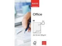 Block Elco Office A4 100g/qm, 10mm grau kariert, 50 Blatt