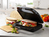 Sandwichmaker 2er Toaster mit Muschelplatte & Gabel 900Watt