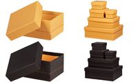 RHODIA Geschenkboxen-Set, Kunstleder, orange, 5-teilig (8017077)