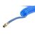 RS PRO CPC Polyurethan Spiralschlauch Blau mit 1/4-Zoll-BSPT-Außengewinde Anschluss, Innen-Ø 5mm x 4m, 10bar