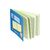 Oxford Lernsysteme A5 quer Schreibheft, Lineatur 0 mit farbigem Mittelband, 16 Blatt, Optik Paper® , geheftet, hellblau