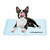 Relaxdays Kühlmatte Hund, ver. Größen, selbstkühlende Hundematte, Gel, abwischbar, Kühlunterlage für Haustiere, hellblau