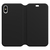 OtterBox Strada Via - Funda de protección con Tapa Folio para Apple iPhone Xs Max Negro - Funda