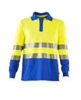 Rofa Poloshirt 139, Größe XL, Farbe 235-leuchtgelb-kornblau