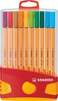 Stabilo Point 88 Fineliner Pen 0.4mm Line Assorted Colours (Pack 20)