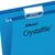 Rexel Crystalfile Extra (Foolscap) 15mm Polypropylene V-Based Suspension File Blue (Pack 25)
