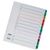 Concord Classic Index 1-12 A4 180gsm Board White with Coloured Mylar Tabs 01301/