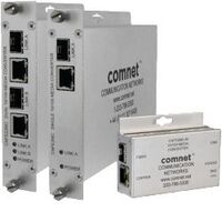 Media Converter, 100Mbps 1 SFP Port + 1 RJ-45 Copper Port, Mini, 24VACNetwork Media Converters