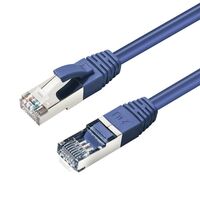 CAT6A S/FTP 0.5m Blue LSZH Shielded Network Cable, LSZH, AWG26 CU Netzwerkkabel