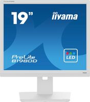 ProLite B1980D-W5 LED display 48.3 cm (19") 1280 x 1024 @60Hz (1.3 megapixel), VGA/DVI Input, White Desktop-Monitore