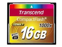 CF 1000X 16GB CompactFlash Card 1000x 16GB, 16 GB, CompactFlash, 160 MB/s, 120 MB/s