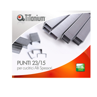 Punti Metallici per Cucitrice ad Alti Spessori Titanium - 23/15 - 23/15TI (Conf.