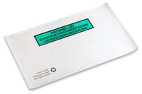 Dokumententaschen, weiß, DIN-Lang, 240 x130mm, Pergaminpapier, mit Druck Liefersch./Rechnung