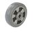 Elastic solid rubber tyre, grey