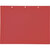 Bolsas rotulables con orificio para colgarlas, formato apaisado DIN A4, rojo, UE 50 unid..