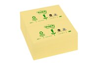 Post-it® Recycling Notes 6551GE, 127 x 76 mm, gelb, 1 Block à 100 Blatt
