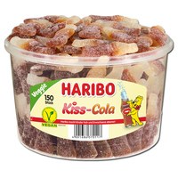 Haribo Kiss-Cola, Fruchtgummi sauer, 150 Stück