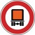 Verkehrszeichen VZ 261 Verbot für kennzeichnungspflichtige, Kraftfahrzeuge mit gefährlichen Gütern Ø 600, Rundform, RA 1
