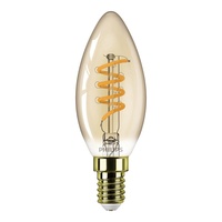 LED Lampe MASTER Value LEDcandle Vintage, B35, E14, 2,5W, 1800K, gold, dimmbar