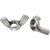 Toolcraft Wing Nuts DIN 315 Galvanised Steel M4 Pack Of 10