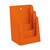 3-fach Prospekthalter DIN A4 / Tischprospektständer / Prospektaufsteller / Mehrfachständer / Flyerhalter | orange ähnl. RAL 2004