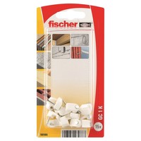 Fischer 098990 Blister grapa para cable redondo GC 5K blanca