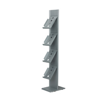 Leaflet Shelving / Leaflet Stand "OS" / Floorstanding Brochure Stand / Floorstanding Display with Leaflet Dispensers | 4 about 11 kg