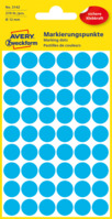 Markierungspunkte, Ø 12 mm, 5 Bogen/270 Etiketten, blau