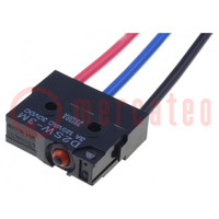Microswitch SNAP ACTION; 3A/125VAC; 3A/30VDC; without lever