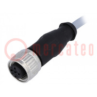 Connector: M12; stekker; PIN: 3; vrouwelijk; 10m; Isolatie: PVC