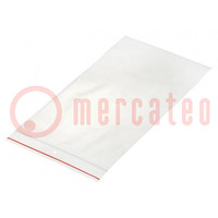 Self-seal bag; L: 250mm; Width: 150mm; Thick: 40um; polyetylene