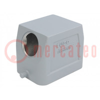 Enclosure: for HDC connectors; HTS; size 3; Locking: for latch