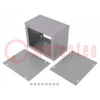 Enclosure: multipurpose; X: 102mm; Y: 127mm; Z: 76mm; 1415; steel